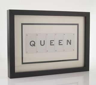 vintage letter frames by vintage playing cards