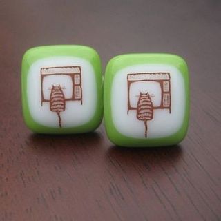 fused glass cufflinks by evy designs