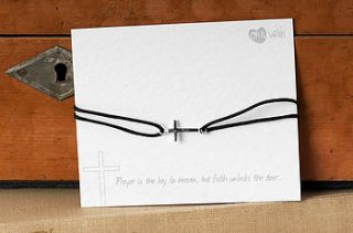 'prayer is the key' silk bracelet by kalk bay