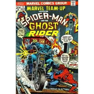 Marvel Team up Featuring Spiderman and the Ghost Rider Good Lord I'll Never Stop This Train in Time Spider man Reach Out, Grab My Hand, or You've Had It No Get Off the Tracks, Before You're Killed Too It's Too Late for Me Too Late