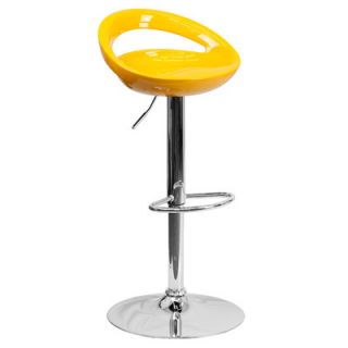 FlashFurniture Contemporary Plastic Adjustable Height Bar Stool CH TC3 1062 S