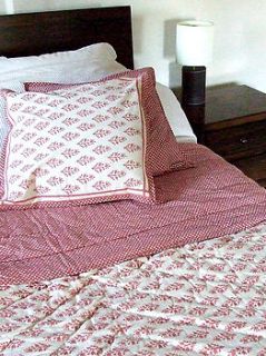 pink quilted double bedspread only one left by rhubarb crumble