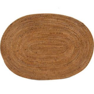 hard wearing woven rattan placemats by papa theo