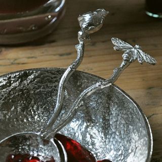bee pewter dish and spoon by primrose & plum