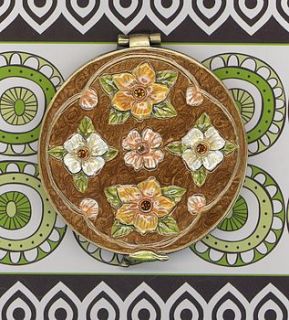 delightful pattern compact mirror by susanna freud
