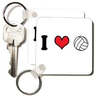 EvaDane   Funny Quotes   I love volleyball. Volleyball player.   Key Chains   set of 2 Key Chains Clothing