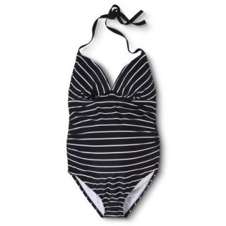 Liz Lange for Target Maternity One Piece Swimsuit   Black/White XXL