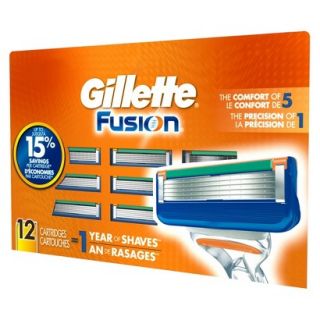 Gillette Fusion Manual Cartridges   12 Cartridges
