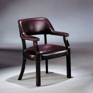 Wildon Home ® Vinyl Captain Arm Chair 583 BK / 583 BG Color Burgundy, Caster