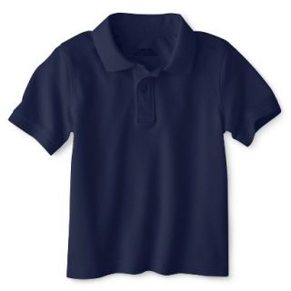 Cherokee Toddler School Uniform Short Sleeve Pique Polo   Xavier Navy 5T