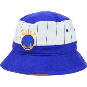 San Francisco Warriors  Mitchell and Ness NBA Pin Stripe Bucket Hat