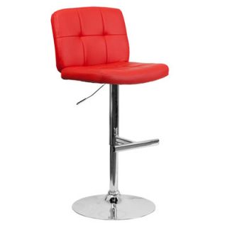 FlashFurniture Contemporary Vinyl Adjustable Height Tufted Bar Stool DS 829 S