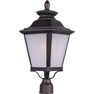 Maxim MAX 1120FSBZ Bronze Knoxville 1 Light Outdoor Pole/Post Lantern