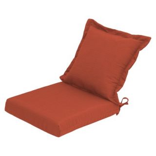 Threshold Outdoor Pillow Back Dining Cushion   Coral