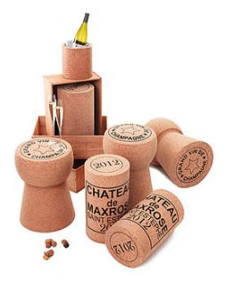 champagne cork stool by impulse purchase