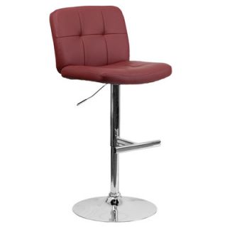 FlashFurniture Contemporary Vinyl Adjustable Height Tufted Bar Stool DS 829 S