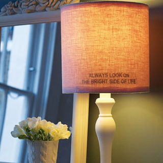 personalised secret message lampshade by rosie's vintage lampshades