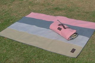 waterproof canvas picnic rug by the vintage collection company