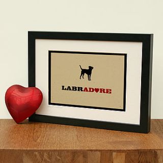 'labradore' limited edition art print by the typecast gallery