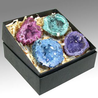 agate geodes gift box by junior geo