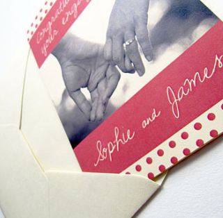 personalised 'engagement' card by precious little plum