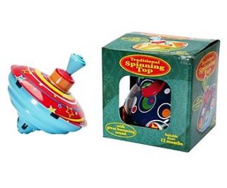 traditional humming top toys four designs by sleepyheads