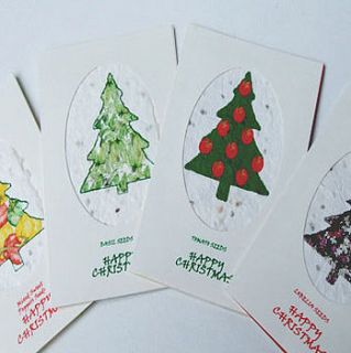 4 christmas card seed pack by soso paper co