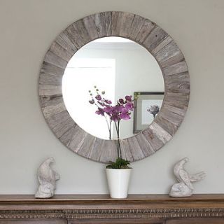 round wooden mirror by decorative mirrors online