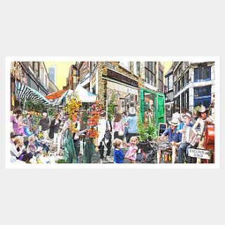 columbia road market print by louisa cookson