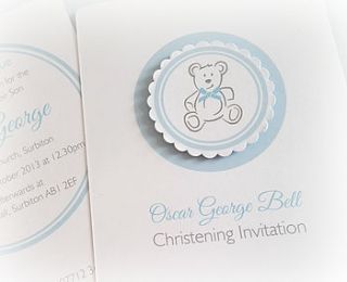 beau bear personalised cupcake toppers by lila's party