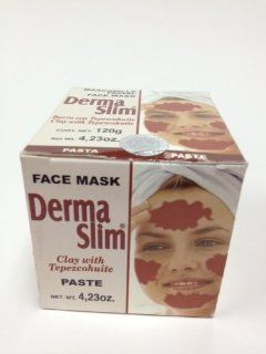 Tepezcohuite Paste Face Mask (Derma Slim), with Clay (barro), 4.23oz, 120gr, gives elasticity, 100% Natural Health & Personal Care
