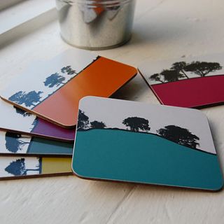 rural landscape coasters set by the art rooms