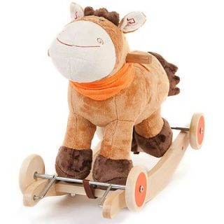 murphy plush rocking and ride on horse by hibba toys of leeds