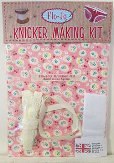 pink cherry knicker making kit by flo jo boutique