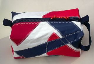 asymmetric design sailcloth wash bag by paul newell sails