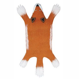 finlay fox handmade felt animal rug by sew heart felt