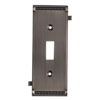 Elk Lighting Clickplates Small Middle Switch Plate in Antique Platinum