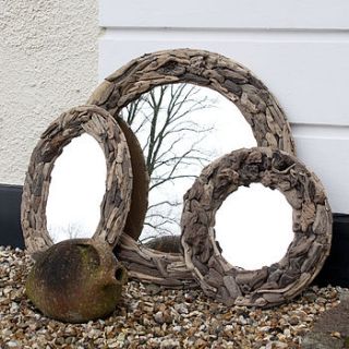 round driftwood mirror by decorative mirrors online