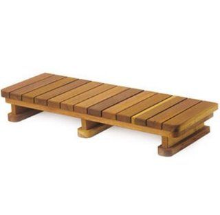 A B Accesories HED33 33 in. W Single Tier Step   Redwood  Outdoor Spas  Patio, Lawn & Garden