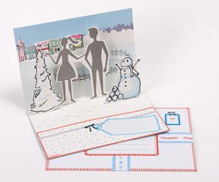 dress your own winter wonderland pop up card by clippy