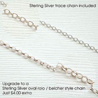 hammered silver teardrop necklace by mia belle