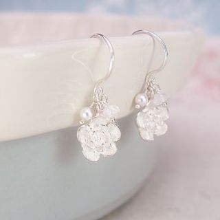 all about pearls and blossom earrings by sophie cunliffe