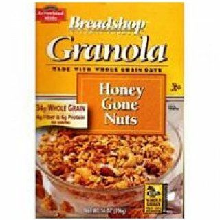 Breadshop Honey Gone Nuts Granola ( 1 x 25lb)  Granola Breakfast Cereals  Grocery & Gourmet Food
