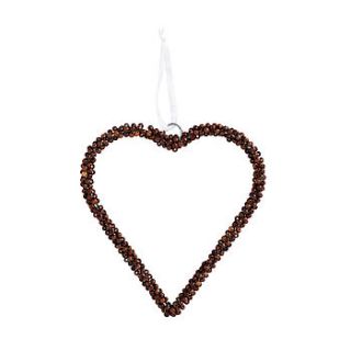 wooden beaded heart by idea home co