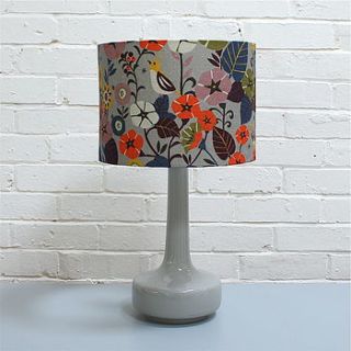 bell bottom table lamp with nasturtium shade by winter's moon