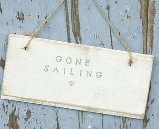 gone sailing sign by abigail bryans designs