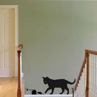 cat wall art stickers by wall decals uk by gem designs