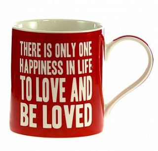 'to love and be loved' mug by lucky roo