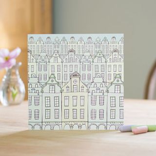 flemish townhouses card by rosa & clara designs