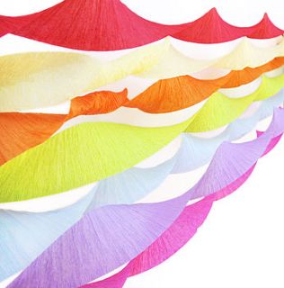 crepe paper streamers by peach blossom